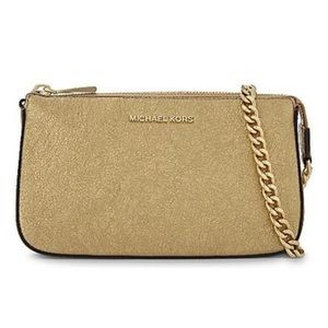 Gold Michael Kors Clutch Purse
